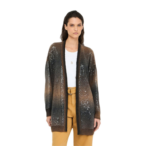 Liu Jo Cardigan Cardigan lungo Donna con paillettes XS - Francavilla Moda