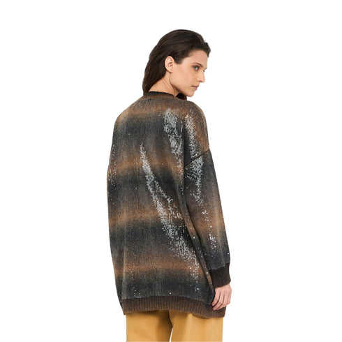 Liu Jo Cardigan Cardigan lungo Donna con paillettes XS - Francavilla Moda