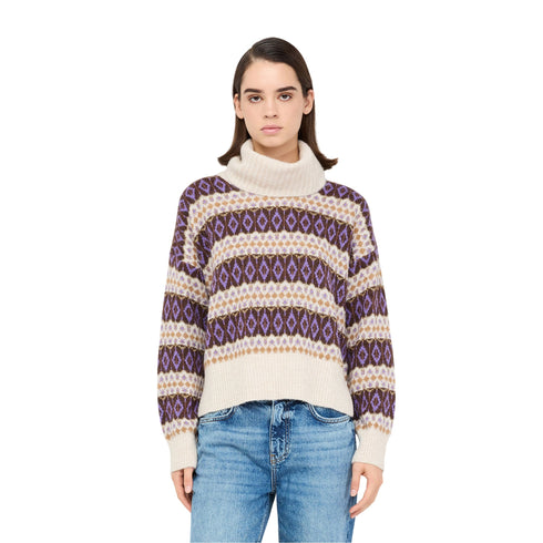 Liu Jo Pullover Dolcevita jacquard XS - Francavilla Moda