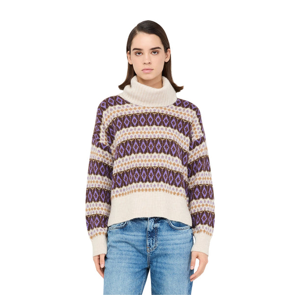 Liu Jo Pullover Dolcevita jacquard XS  - Francavilla Moda