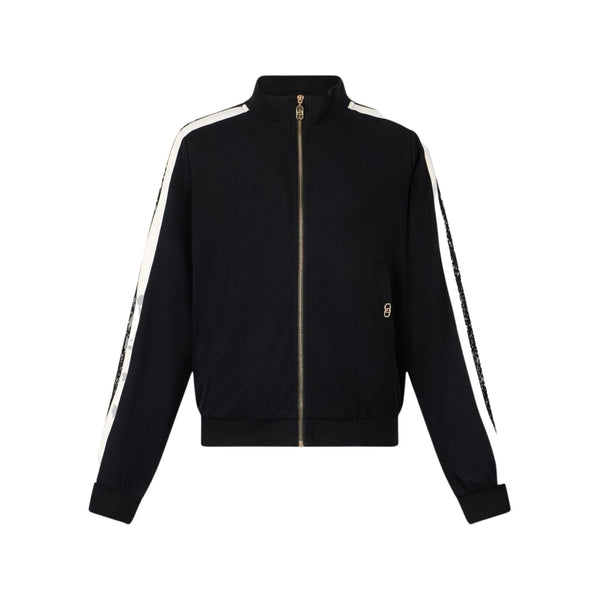 Liu Jo Felpa con zip Felpa Donna con inserto in pizzo S - Francavilla Moda