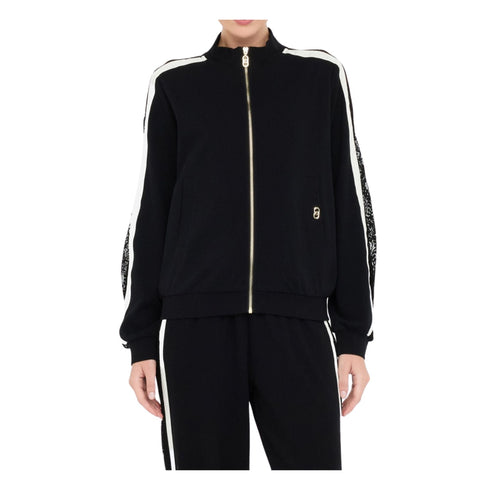 Liu Jo Felpa con zip Felpa Donna con inserto in pizzo S - Francavilla Moda