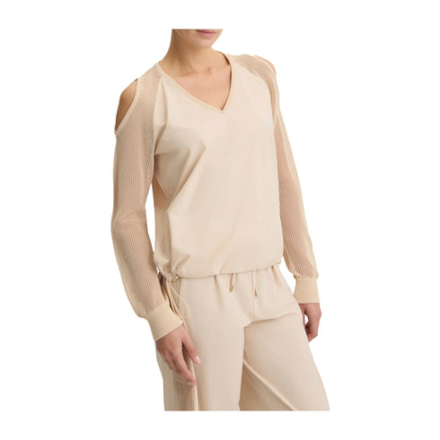 Liu Jo Felpa Felpa Donna con maniche a rete S - Francavilla Moda