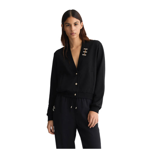 Liu Jo Felpa Felpa Donna cut out con scollo a V S - Francavilla Moda