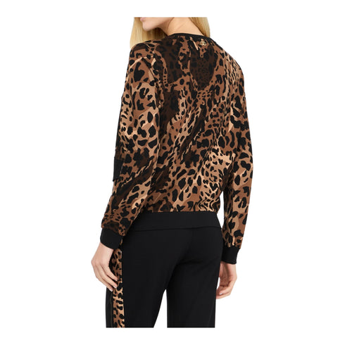 Liu Jo Felpa girocollo Felpa Donna girocollo animalier S - Francavilla Moda