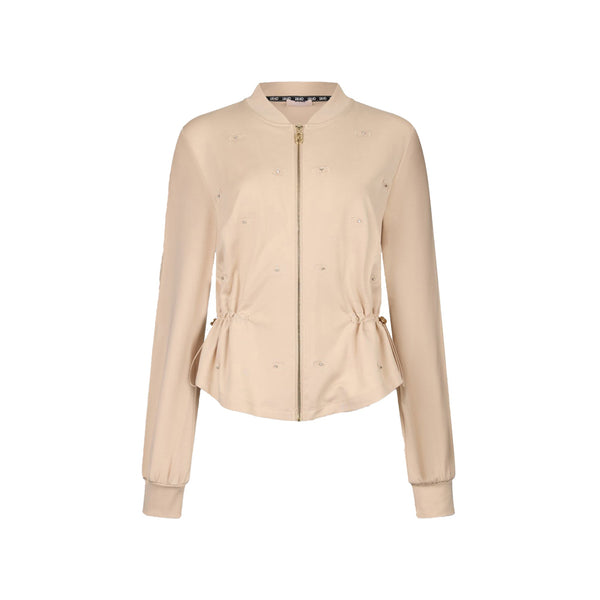 Liu Jo Felpa con zip Felpa Donna motivo ricamato e coulisse S - Francavilla Moda