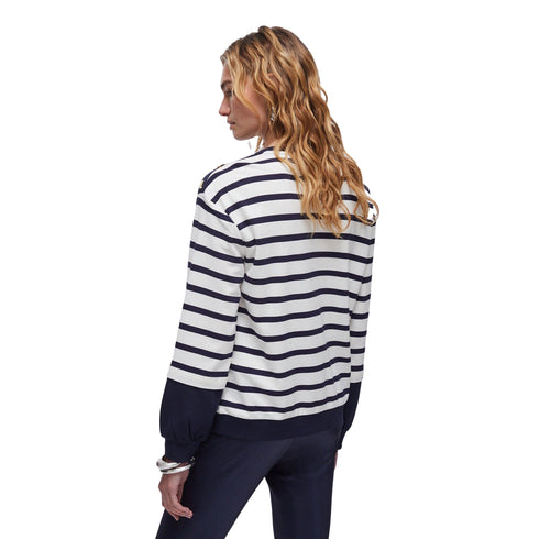 Liu Jo Felpa Felpa girocollo Donna a righe XS P26-LIU.JOTA6083J3867-C3882-XS - Francavilla Moda