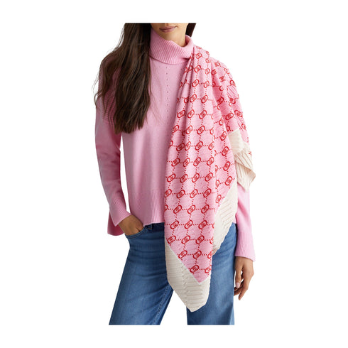 Liu Jo Pashmina Foulard Donna plissé logato Rosa fucsia A24 - LIU.JO2F4088T0300 - 42311 - UNI - Francavilla Moda
