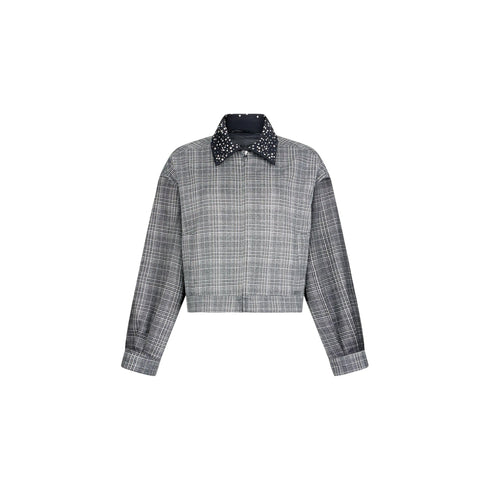 Liu Jo Giacca bomber Giacca Donna bomber motivo a quadri 40 - Francavilla Moda