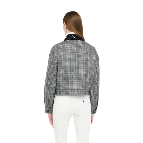 Liu Jo Giacca bomber Giacca Donna bomber motivo a quadri 40 - Francavilla Moda