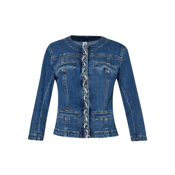 Liu Jo Giacca leggera Giacca Donna con dettaglio intrecciato Denim - Francavilla Moda
