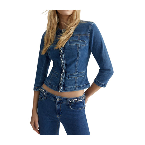 Liu Jo Giacca leggera Giacca Donna con dettaglio intrecciato Denim - Francavilla Moda