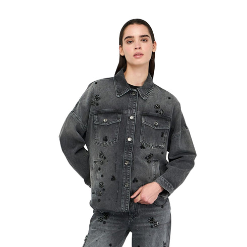 Liu Jo Giacca leggera Giacca Donna in denim con applicazioni XS - Francavilla Moda