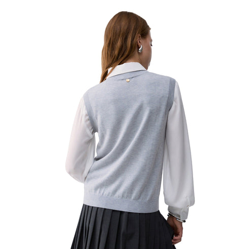 Liu Jo Gilet Gilet Donna motivo a rombi S A26-LIU.JOWF6289MA16R-L9208-S - Francavilla Moda