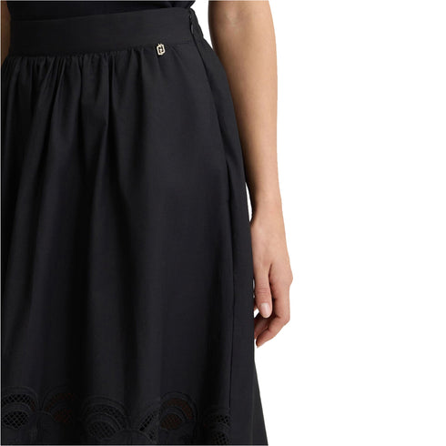 Liu Jo Gonna midi Gonna Donna in cotone con ricami 40 - Francavilla Moda