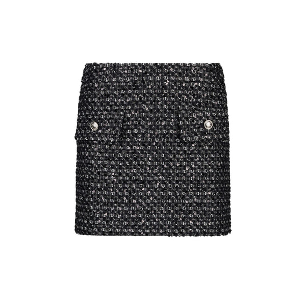 Liu Jo Gonna corta Gonna Donna mini con paillettes e patte 40 - Francavilla Moda