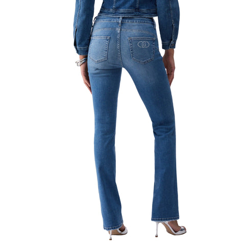 Liu Jo Cinque tasche Jeans Donna Bootcut con logo strass 26 - Francavilla Moda