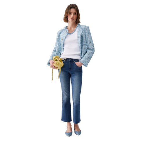 Liu Jo Pantaloni Jeans donna flare cropped 34 - Francavilla Moda