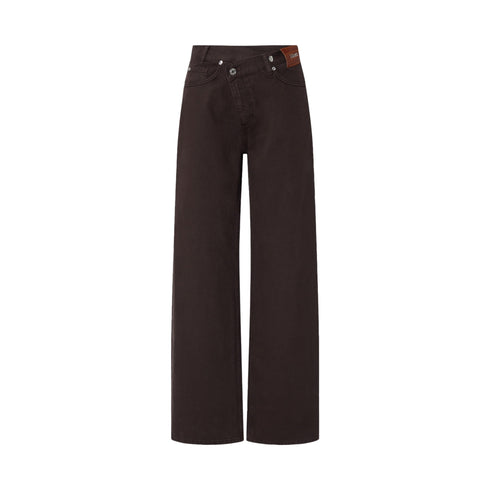 Liu Jo Jeans Jeans Donna straight con bottone asimmetrico 26 - Francavilla Moda