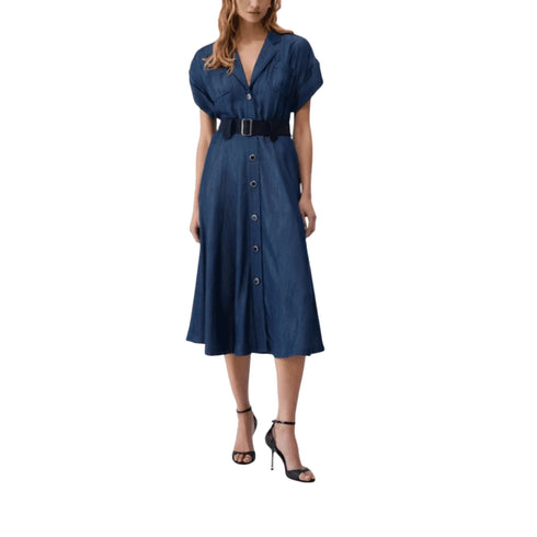 Liu Jo Abito LIU.JO Abito Corto Donna in Denim con Cintura 42 - Francavilla Moda