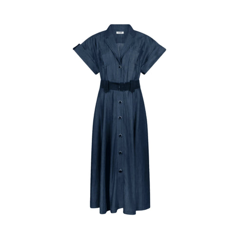 Liu Jo Abito LIU.JO Abito Corto Donna in Denim con Cintura 42 - Francavilla Moda