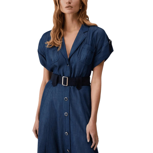 Liu Jo Abito LIU.JO Abito Corto Donna in Denim con Cintura 42 - Francavilla Moda