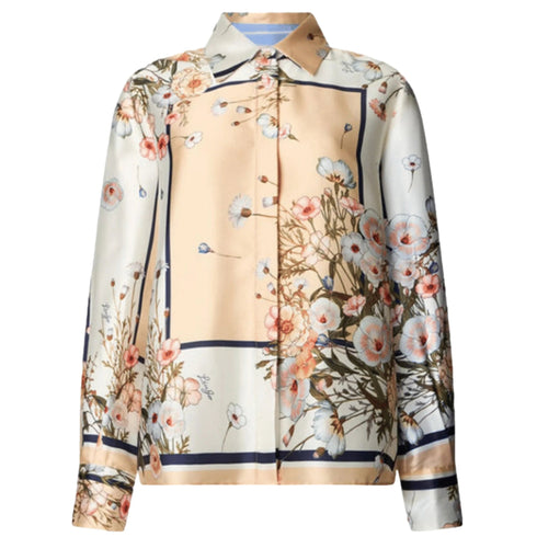 Liu Jo Camicia LIU.JO Blusa Multicolore in Twill Stampa Fiori 40 P26-LIU.JOWA6357T2555-P9547-40 - Francavilla Moda