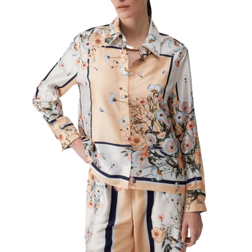 Liu Jo Camicia LIU.JO Blusa Multicolore in Twill Stampa Fiori 40 P26-LIU.JOWA6357T2555-P9547-40 - Francavilla Moda