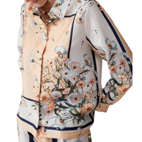 Liu Jo Camicia LIU.JO Blusa Multicolore in Twill Stampa Fiori 40 P26-LIU.JOWA6357T2555-P9547-40 - Francavilla Moda