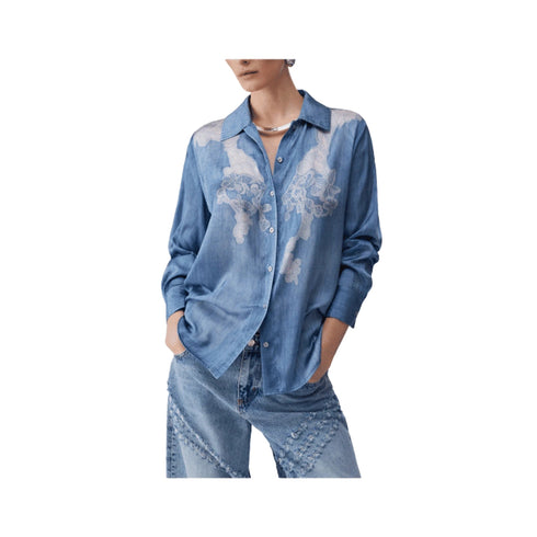 Liu Jo Camicia LIU.JO Camicia Donna Raso Effetto Denim Stampa Digitale 32 P26-LIU.JOUA6343T5958-79044-32 - Francavilla Moda