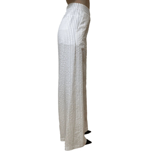 Liu Jo Pantalone LIU.JO Pantalone Palazzo Stripes Nero/Bianco Donna 42 - Francavilla Moda