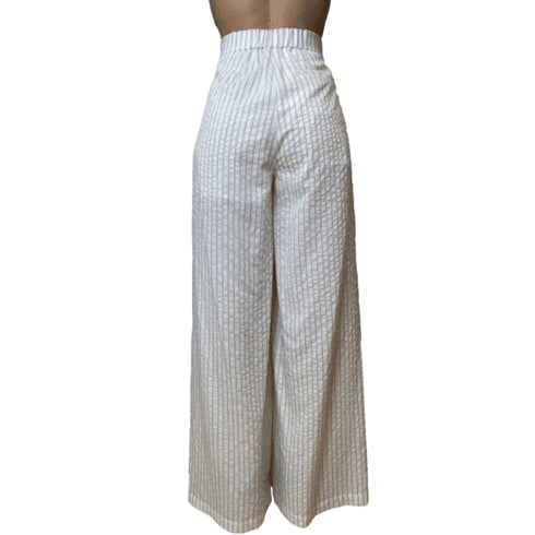 Liu Jo Pantalone LIU.JO Pantalone Palazzo Stripes Nero/Bianco Donna 42 - Francavilla Moda