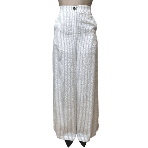 Liu Jo Pantalone LIU.JO Pantalone Palazzo Stripes Nero/Bianco Donna 42 - Francavilla Moda