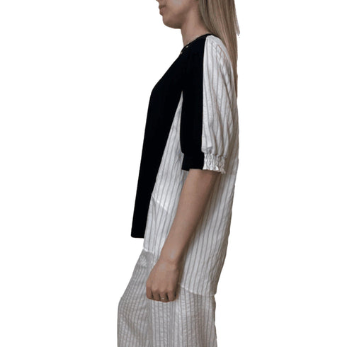 Liu Jo T-Shirt LIU.JO T-shirt Donna a Righe Manica a Sbuffo 40 - Francavilla Moda