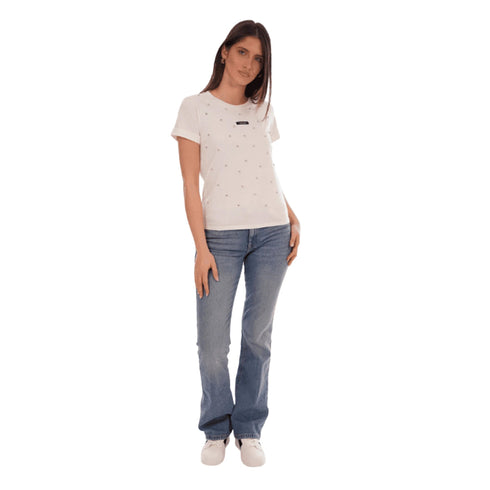 Liu Jo T-Shirt LIU.JO T-shirt Donna Basic con Applicazioni S - Francavilla Moda
