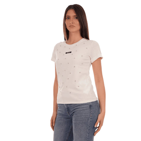 Liu Jo T-Shirt LIU.JO T-shirt Donna Basic con Applicazioni S - Francavilla Moda