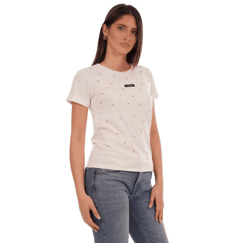 Liu Jo T-Shirt LIU.JO T-shirt Donna Basic con Applicazioni S - Francavilla Moda