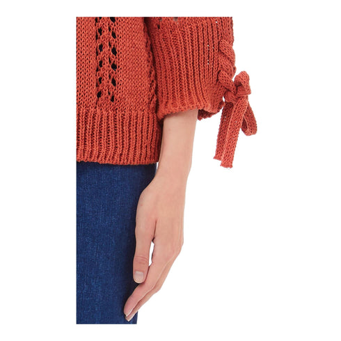 Liu Jo Maglia Maglia Donna a barca traforata Terracotta P25 - LIU.JOWA5339MS032 - 71446 - XS - Francavilla Moda