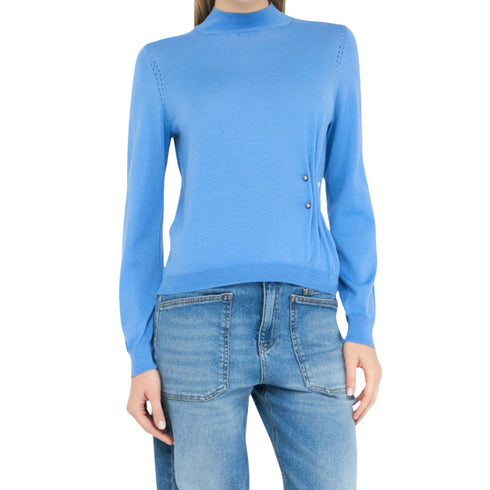 Liu Jo Pullover Maglia Donna a lupetto arricciata S - Francavilla Moda