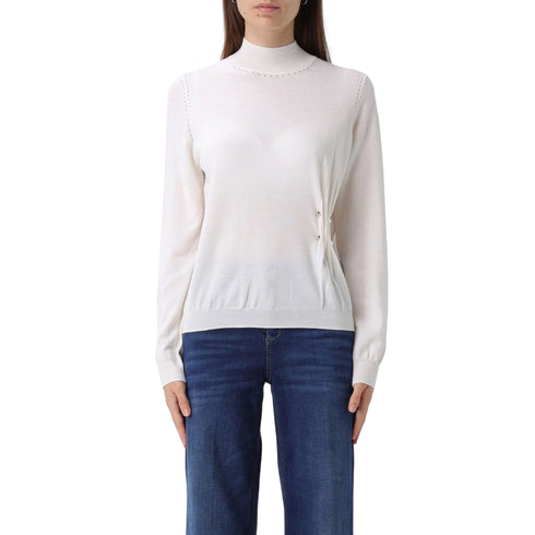 Liu Jo Pullover Maglia Donna a lupetto arricciata S A25 - LIU.JOCF5041MA820 - X0718 - S - Francavilla Moda