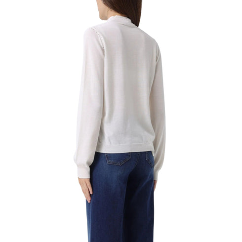 Liu Jo Pullover Maglia Donna a lupetto arricciata S A25 - LIU.JOCF5041MA820 - X0718 - S - Francavilla Moda