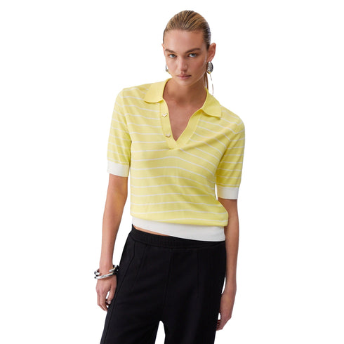 Liu Jo Maglia Maglia Donna con colletto a righe S P26-LIU.JOTA6215MS55N-C3892-S - Francavilla Moda