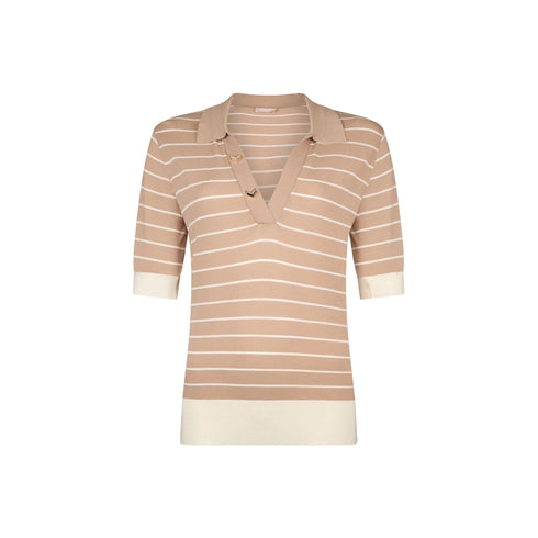 Liu Jo Maglia Maglia Donna con colletto a righe S - Francavilla Moda