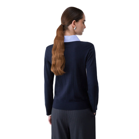 Liu Jo Maglia Maglia Donna con colletto popeline XS A26-LIU.JOWF6452MA16R-L9446-XS - Francavilla Moda