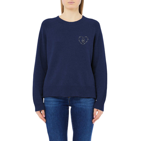 Liu Jo Maglia Maglia Donna con cuore strass XS A25-LIU.JOMF5444MS76L-93932-XS - Francavilla Moda