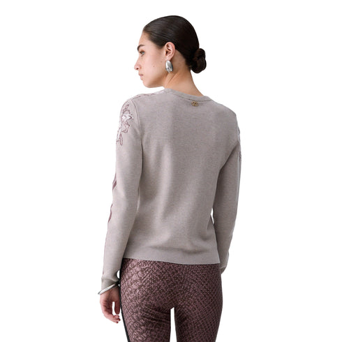 Liu Jo Maglia Maglia Donna con dettagli floreali S - Francavilla Moda