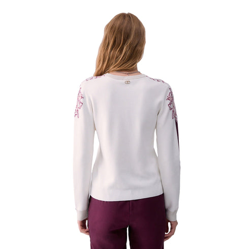 Liu Jo Maglia Maglia Donna con dettagli floreali S A26-LIU.JOTF6094MS49I-D3041-S - Francavilla Moda