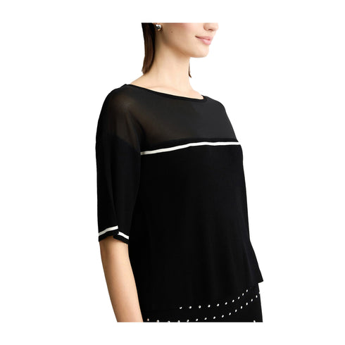 Liu Jo Maglia Maglia Donna con inserto in tulle S - Francavilla Moda