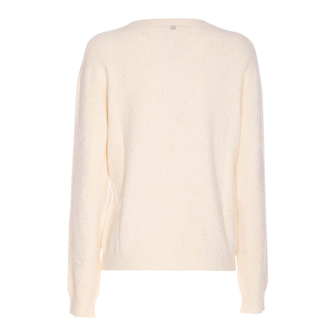 Liu Jo Pullover Maglia Donna con micro paillettes S A25-LIU.JOMF5483MA27R-W9167-S - Francavilla Moda