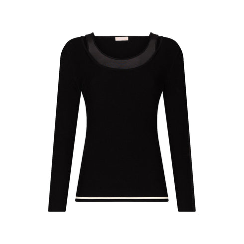Liu Jo Maglia Maglia Donna con trasparenze in tulle S - Francavilla Moda